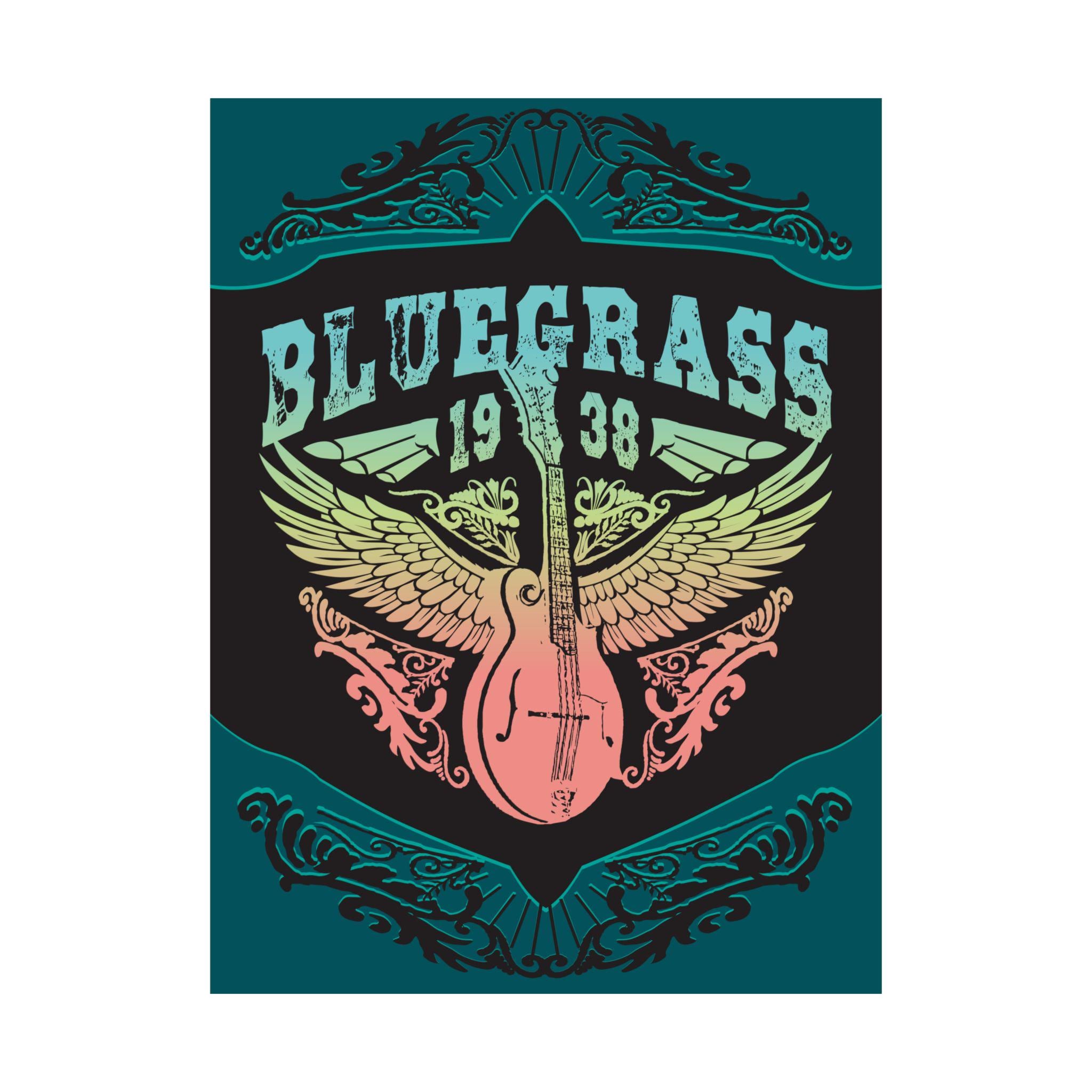 Bluegrass Glow Premium Wall Art Print, Bluegrass Music - Etsy, image size:2048x2048
