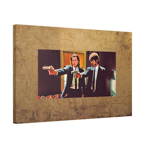 Canvas Wall Art Pulp Fiction Art Home Decor Movie Hollywood Wall Art Jackson Travolta Wall Decor