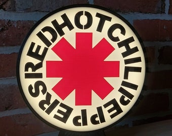 Red Hot Chili Peppers LED-lampa 3D-utskrift