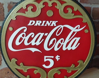 Coca-Cola-lampa 1800-talet 3D-utskriven