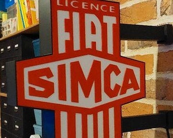Fiat Simca-licensierad dubbelsidig lampa