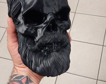 Skäggig skalle 3D-utskriven