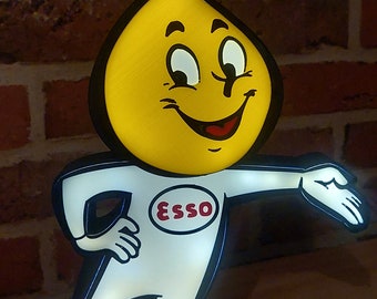 Mr Esso vintagelampa 3D-utskrift