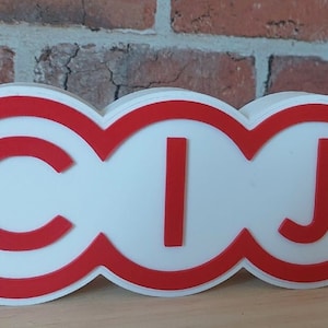 Miniature automobile CIJ logo lamp 3D printing