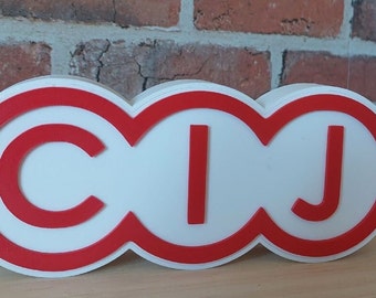 Miniatyrbil CIJ-logotyplampa 3D-utskrift