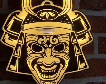 3D-utskriven samuraimasklampa