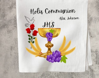 Personalized linen napkin for weddings, party and home dinning napkins. Custom cloth Napkins, guest hand towels. Communion/Primera comunion