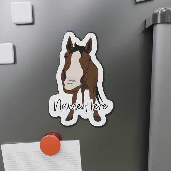 Customizable Horse Magnet Personal Magnet Gift For Equestrian Magnet Collection Personal Nose Boop Horse Equestrian Magnet