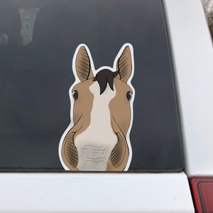 Customizable Peeking Horse Decal Personal Sticker Gift For Equestrian Sticker Collection Personal Horse Equestrian Decal