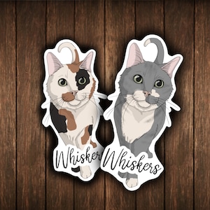 Customizable Cat Sticker Personal Decal Gift For Cat Lover Handmade Sticker Collection Personal Cat Decal