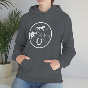 Equestrian English Jumper Horse Design Unisex Hoodie Equine Sweatshirt