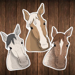 Customizable Horse Sticker Personal Decal Gift For Equestrian Handmade Sticker Collection Personal Running Horse Equestrian Decal