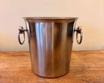 Seau à glaçon Jean Couzon inox années 70 | Selency