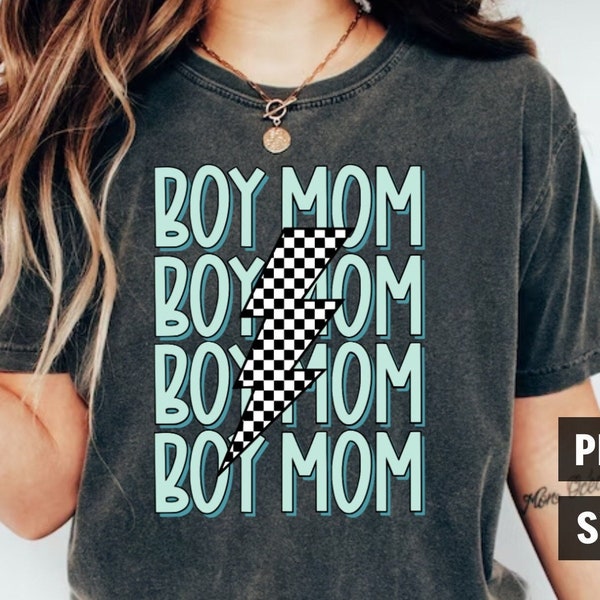 Boy Mom PNG, Mommy Sublimation Digital Design, rocker boy png, mama png, little boy png