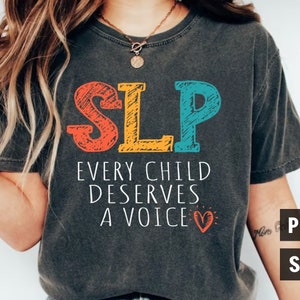 Speech Sprache Pathologe SVG, Jedes Kind verdient eine Stimme, SLP Sublimation Png, Logopäde Logo