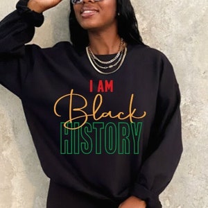 I Am Black History Svg, Black History Month Svg, African American Png, Black Culture Svg, Juneteenth Svg, Digital Download