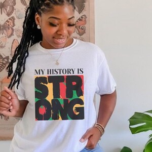 My History is Strong Png, Black History Month Png, Black History Png,  Juneteenth Png, Black Culture Png, BLM Png