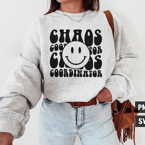 Coordinador del caos SVG PNG, Maestro divertido Png, Vida de mamá Svg, Modo mamá Svg, Vibraciones de mamá Svg, Camiseta de mamá Svg, Maestro Svg, Descarga instantánea,