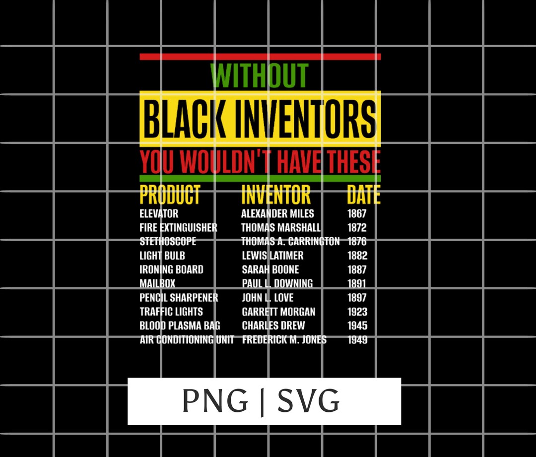 Black Inventors Black History SVG, African American SVG, Black History ...