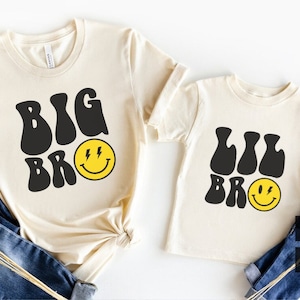 Big Bro und Lil Bro svg, Bruder-Shirt-Svg, Kleinkind-Svg, Kinder-Shirt-Design, kleiner Bruder-Svg, Baby-Svg, Familien-Svg