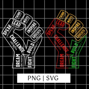 Inspirerende zwarte leiders SVG, Black History Month, png
