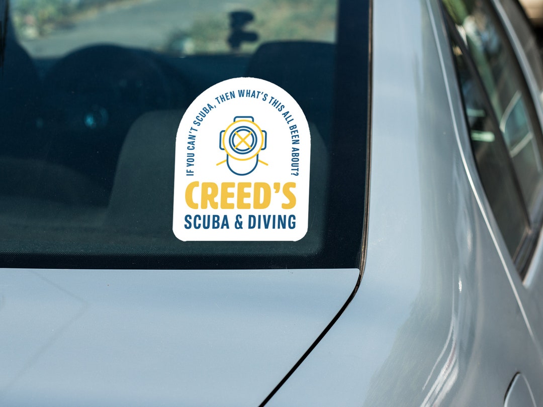 Creed's Scuba and Diving Vinyl Sticker the Office Etsy