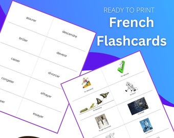 Common Verbs 3 - French/English Flashcards