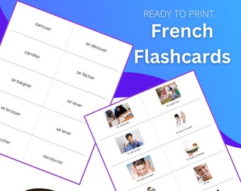 Reflexive verbs - French/English Flashcards