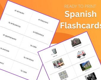 The City - Spanish/English Flashcards