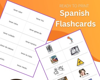 Expressions with Tener - Spanish/English Flashcards
