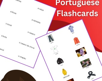 Clothing - Portuguese Flashcards