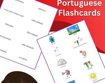 Weather - Portuguese Flashcards