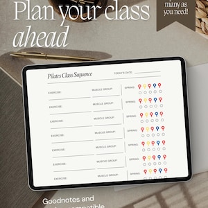 Pilates Class Sequence Planner | For New Instructors or Clients