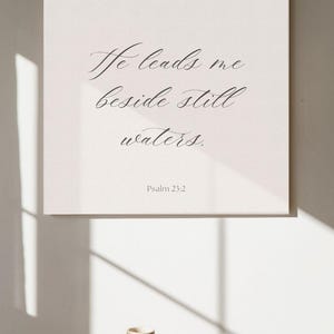 Peace + Stillness Bundle DREI Bibel Verse Digitaler Download Wand Kunst Drucke, minimalistische Kalligraphie, Christian, Gebetsraum, Inspiration