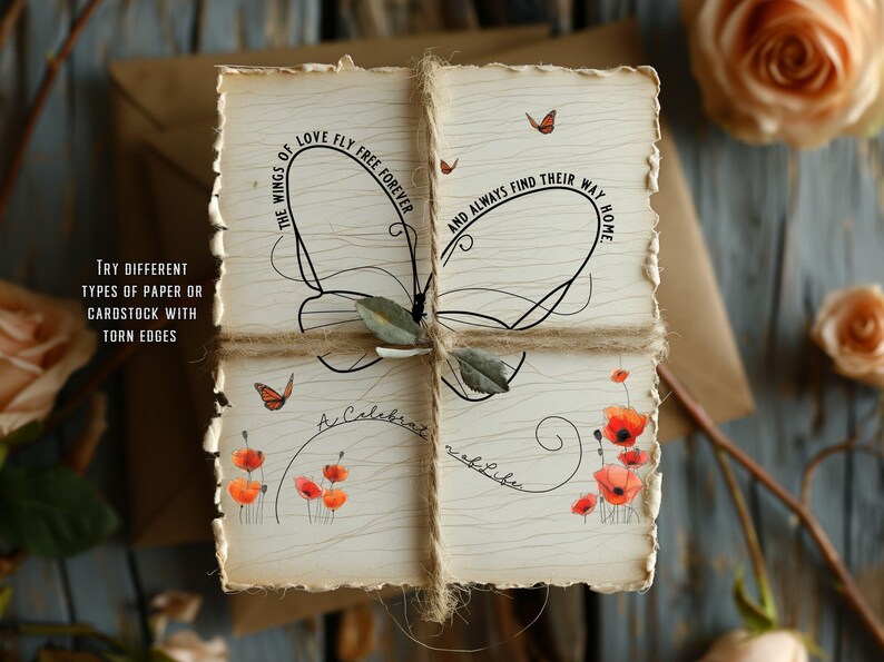 Sympathy Card: Wings of Love Memorial Print (digital Download) - Etsy