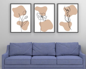 Blumenwanddeko Poster, Blumendeko Poster, bedruckbares Poster, Blumenwanddeko, Blumenposter