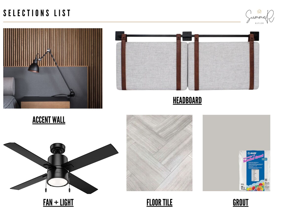 Bedroom Design Edesign Design Board Interior Design Bedroom Design Etsy