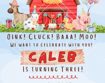 Farm Birthday Invitation