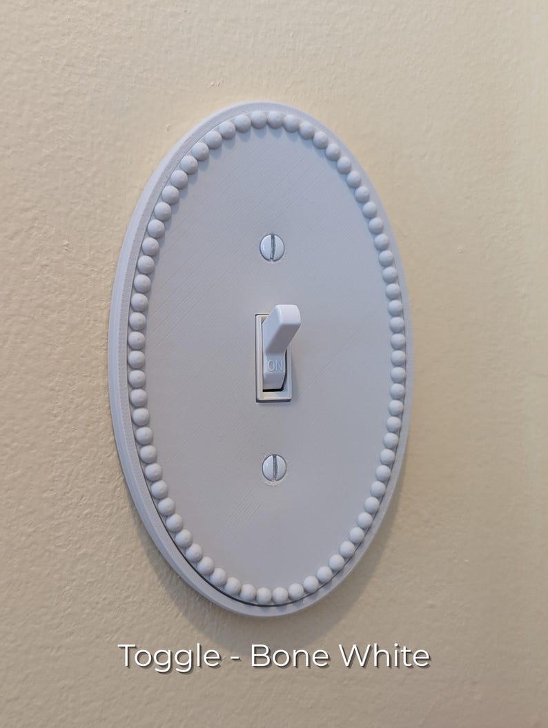 3D Printed Light Switch Cover and Outlet Cover for Home Decor Toggle