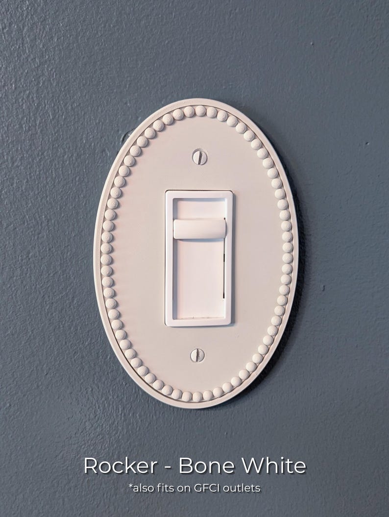 3D Printed Light Switch Cover and Outlet Cover for Home Decor Rocker