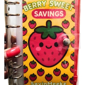 Berry Sweet Triple-Mark Savings Challenge - 12 weken spaaruitdaging met aardbeienthema