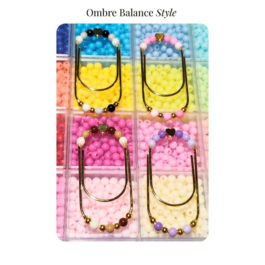 Ombre Balance Clips - Beaded Bookmark & Money Clip, Secure Bead Ends ...