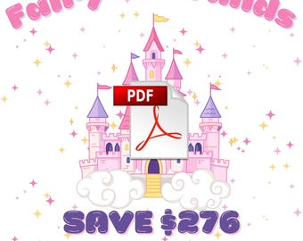 Mini Dash PDF- Mini Savings Challenge Bundle - FAIRYTALE FUNDS v2 - Mini Monday - Beginners Savings Challenge - Save 276 - Print at Home