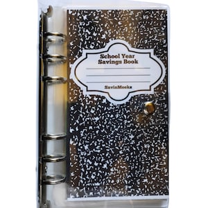 School Year Savings Book - Cash Savings - Budget Binder