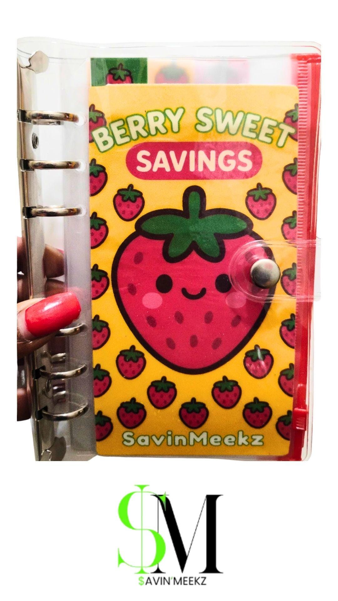 Berry Sweet Triple-Mark Savings Challenge - Strawberry themed 12 Week Savings Challenge