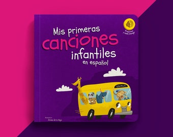 My first Spanish book that sings children's songs | Musical Gift for Bilingual Babies & Toddlers