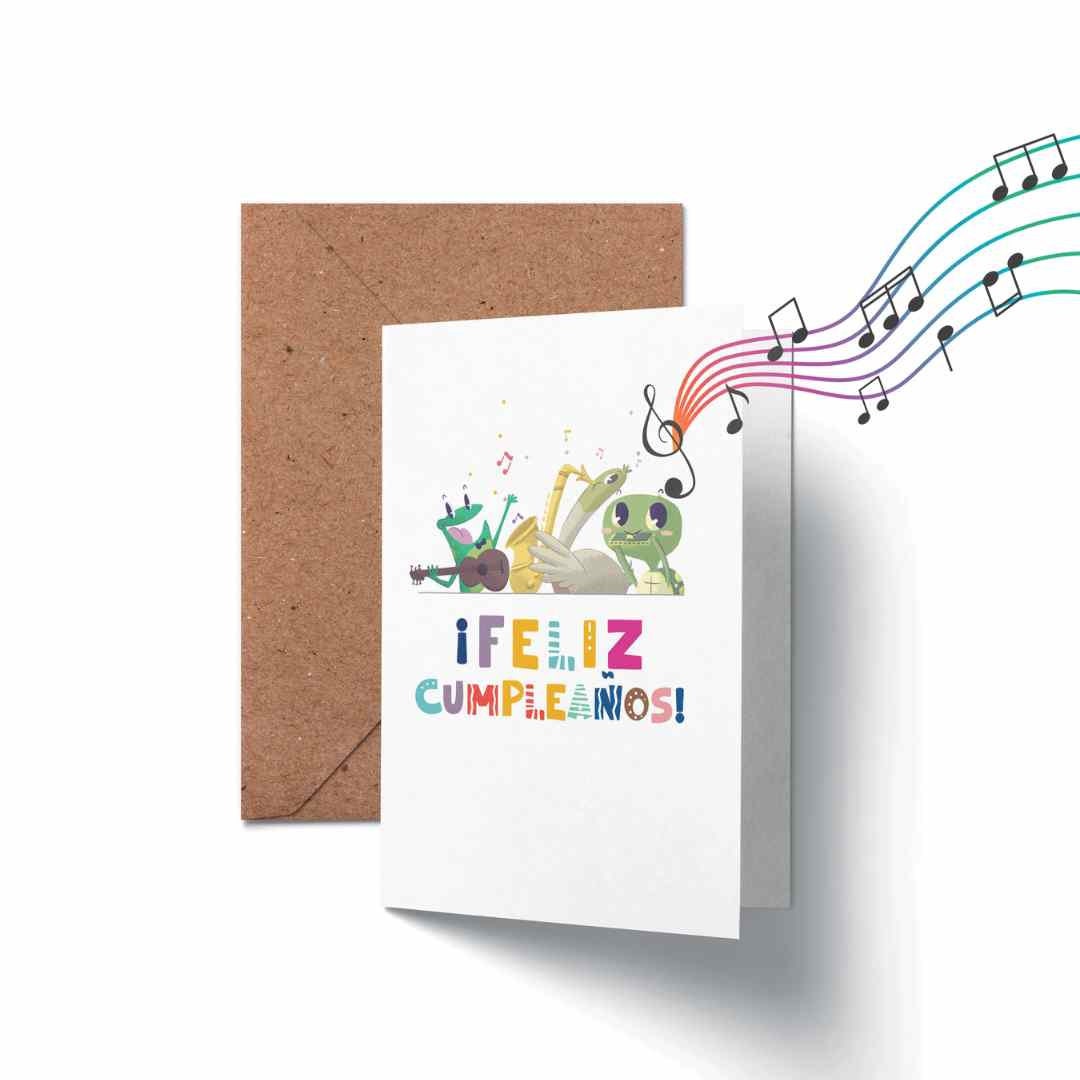 Hallmark Feliz Cumpleaños Spanish Birthday Card – 5x7 With Glitter & Envelope