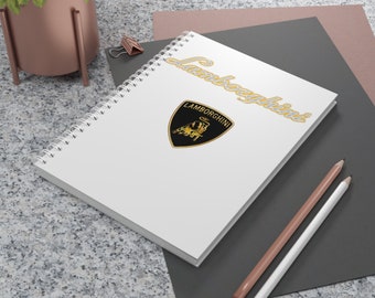 Lamborghini Logo Design Spiral Notebook Series Car Logo Designs For Lamborgini Logo Notebook