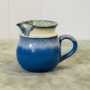 Small Pottery Pitcher Handmade West German Style Mid Century Modern
