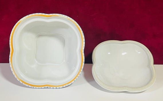 Vintage Porcelain Trinket Box Prestige Place Provence Collection Japan Birds And Blooms View 6